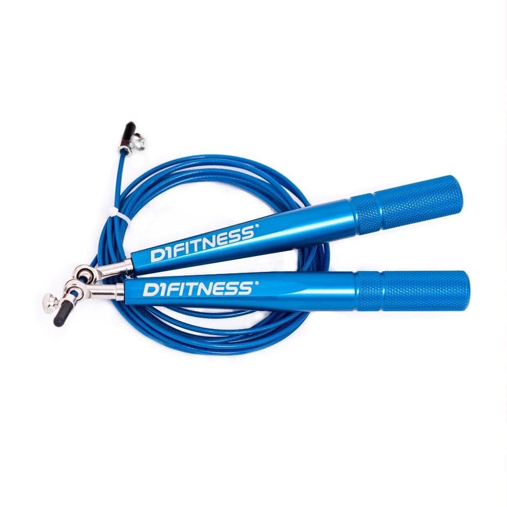 Corda De Pular D1fitness Azul 3m Com Cabo Ergonômico