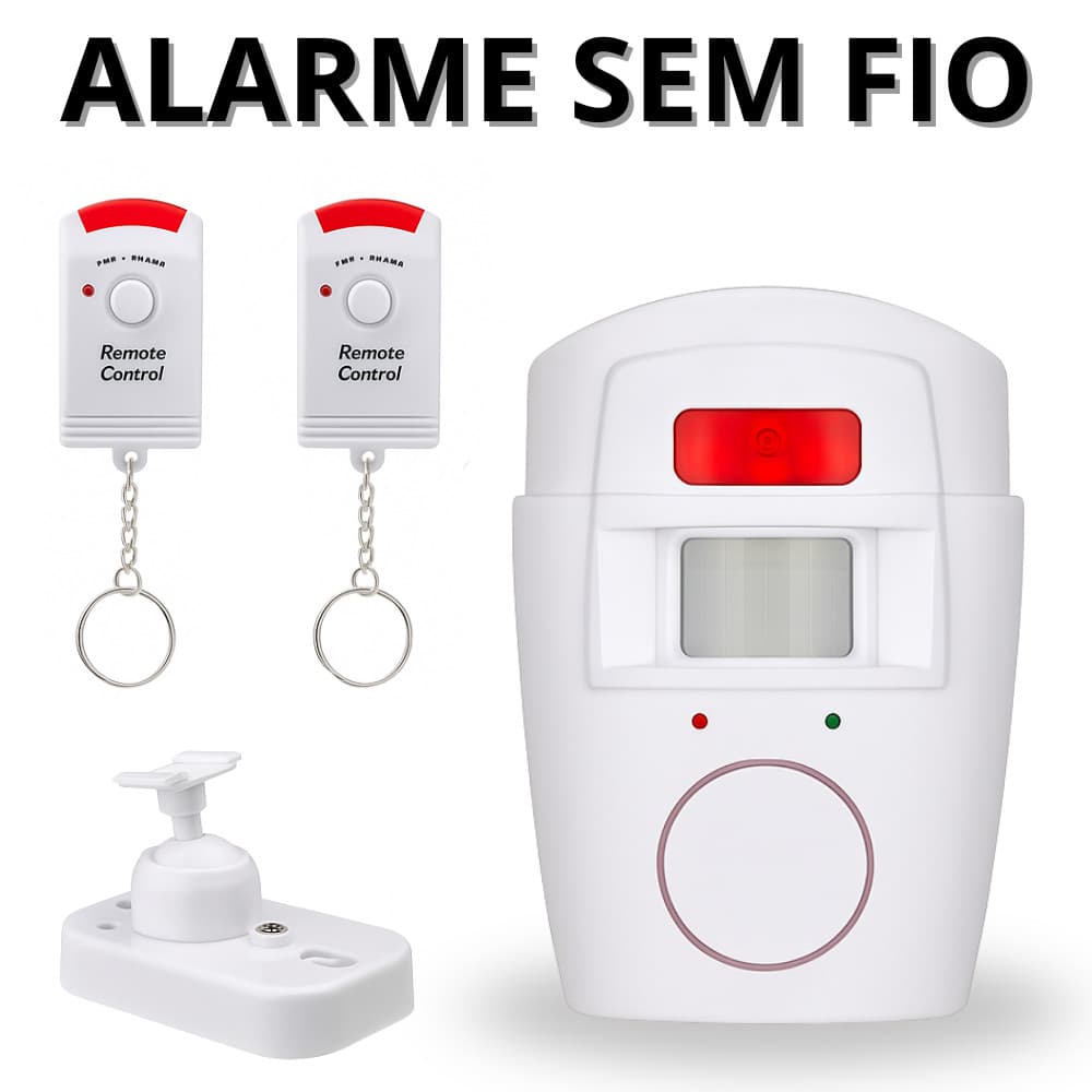 Sensor De Movimento Sem Fio Kit Alarme Residencial Sistema De Segurança Para Casa Garagem Antifurto