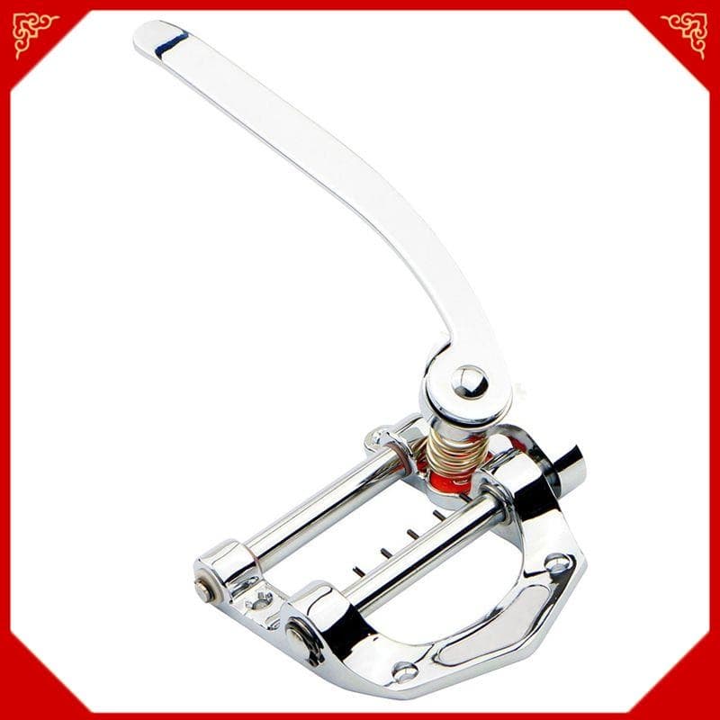 Guitarra Elétrica Vibrato Tremolo De Corpo Plano Unidade Ponte Para Tele , SG , LP , ETC (Prata)