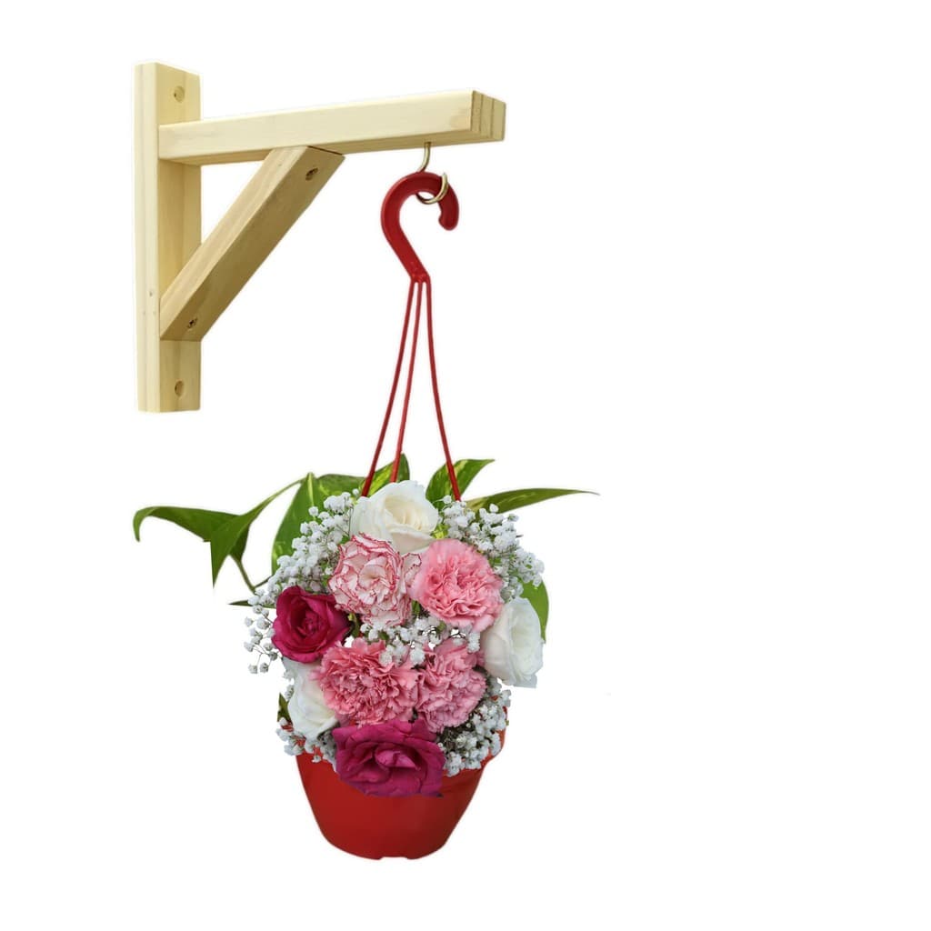 Kit 4 Mão Francesa Para Pendurar Vaso De Planta Na Parede Decoração