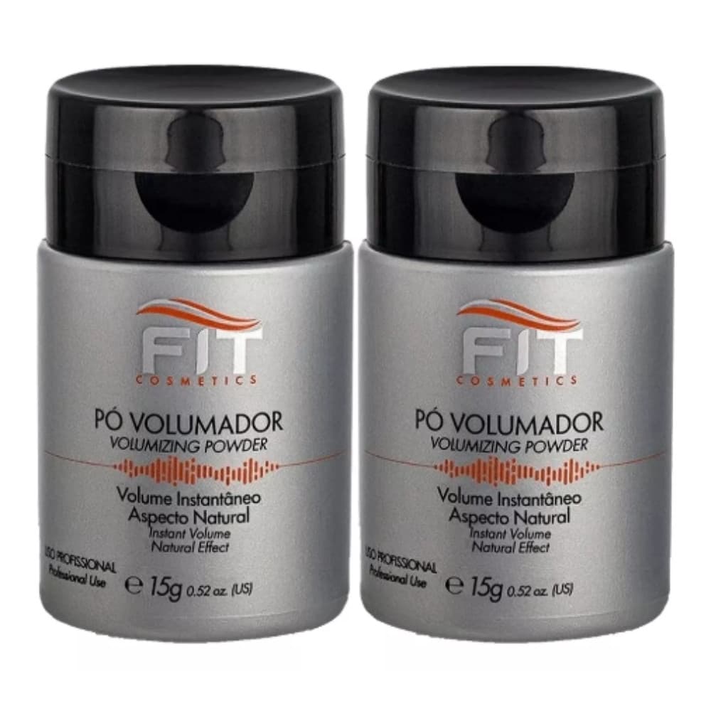 Kit 2 Unidades Pó Volumador Profissional Seco Aspecto Natural 15g