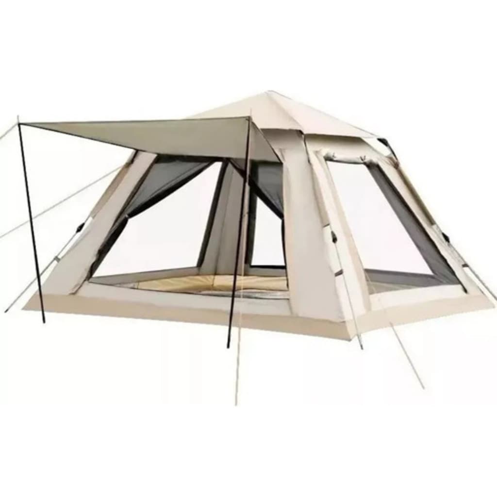 Barraca Camping 4 Lugares Reforçada Contra Solo Chuvas Top