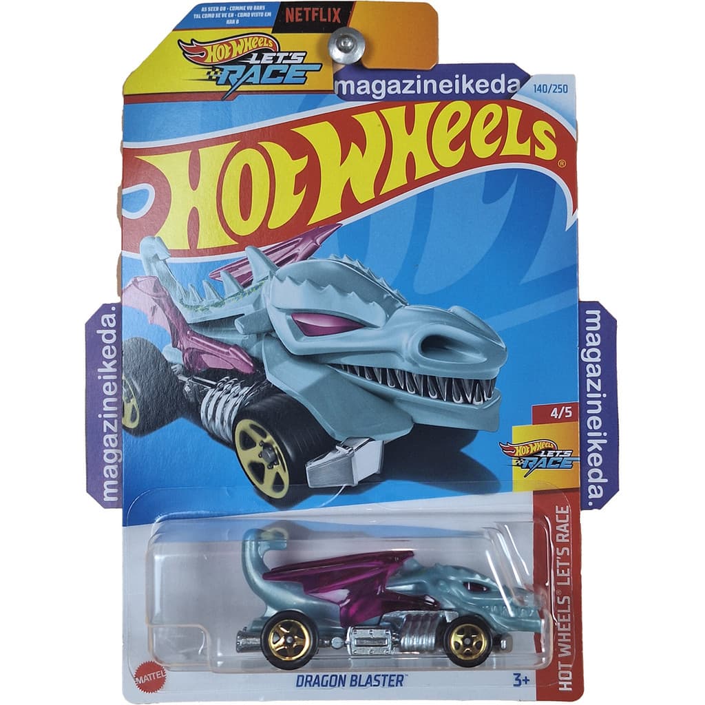 Carro Hot Wheels DRAGON BLASTER HTC10 Cinza HOT WHEELS LET'S RACE