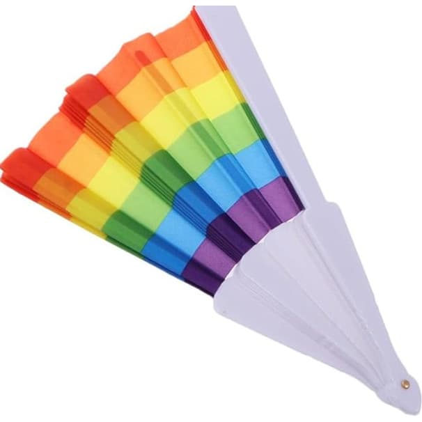 Leque De Mão Colorido Dobravél