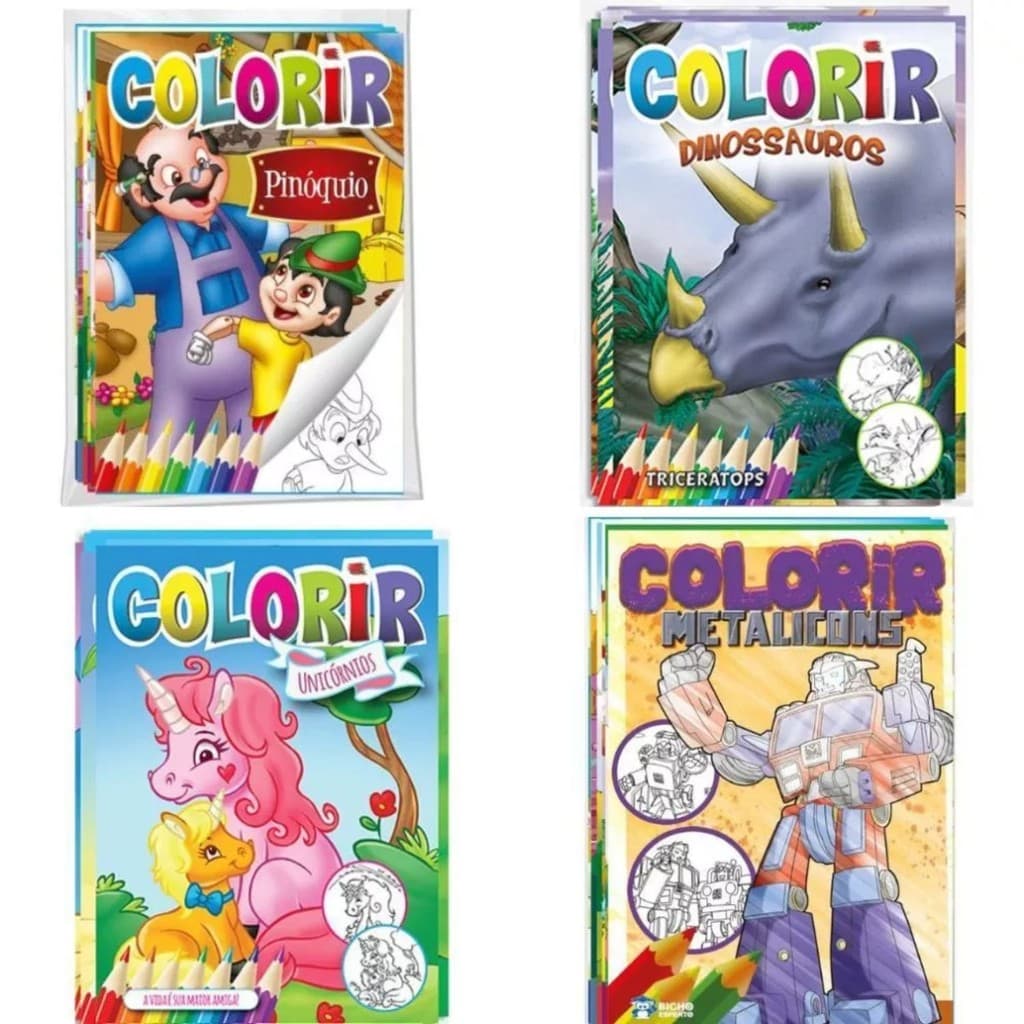 32 Livrinhos Para Colorir  Divertidos Historinha Infantil