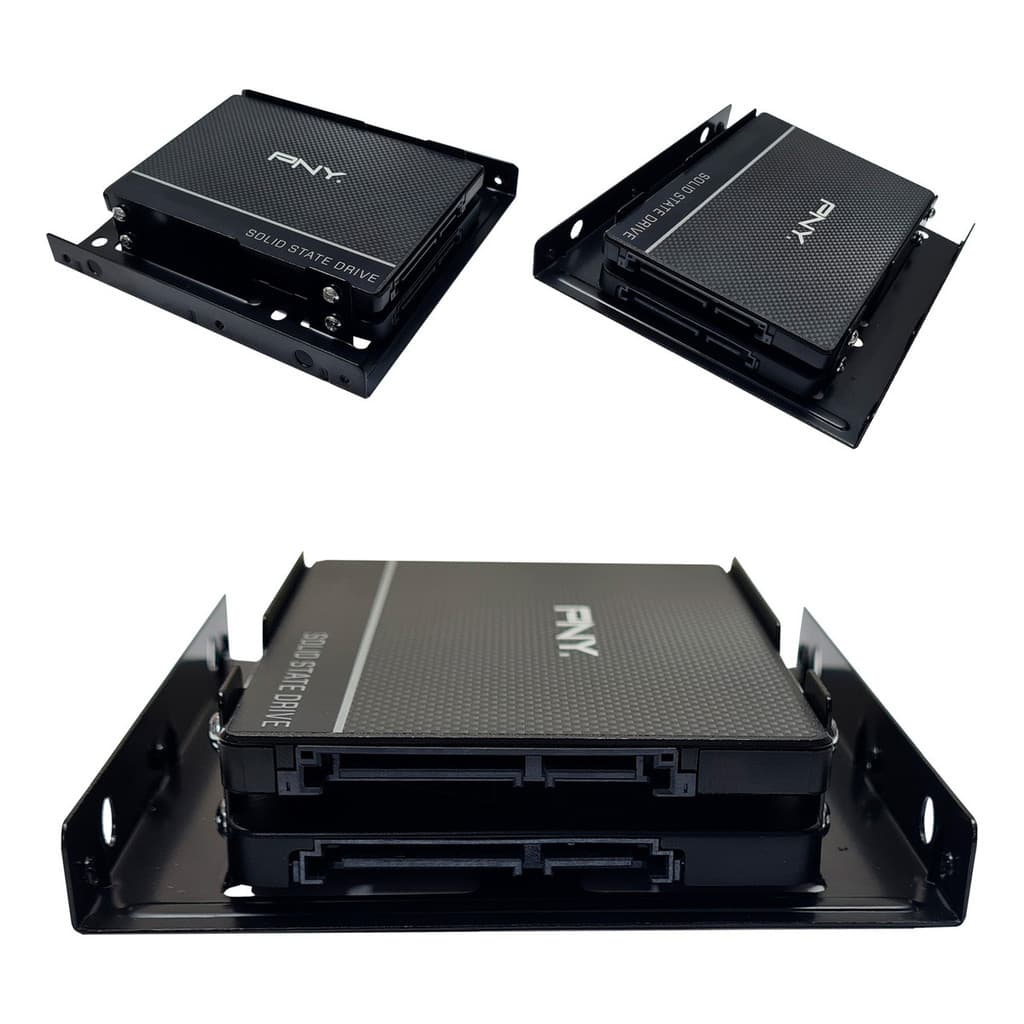 Suporte Baia De Metal F3 Para 2 Ssd E Hd De Notebook 2.5