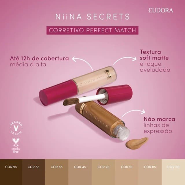 Corretivo Eudora Niina Secrets Perfect Match 10ml