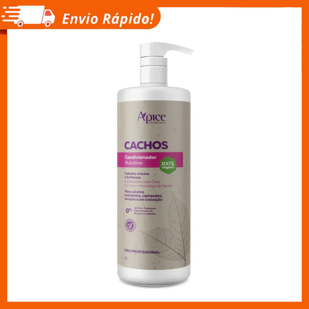 Condicionador Apse Cachos Linha Profissional Nutritivo e Hidratante 1L - Apice