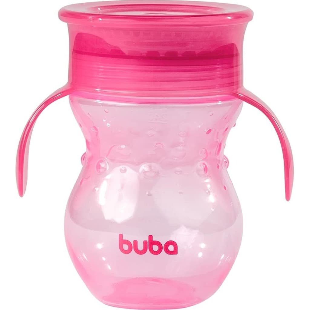 Copo 360° de Treinamento Buba Rosa 250ml
