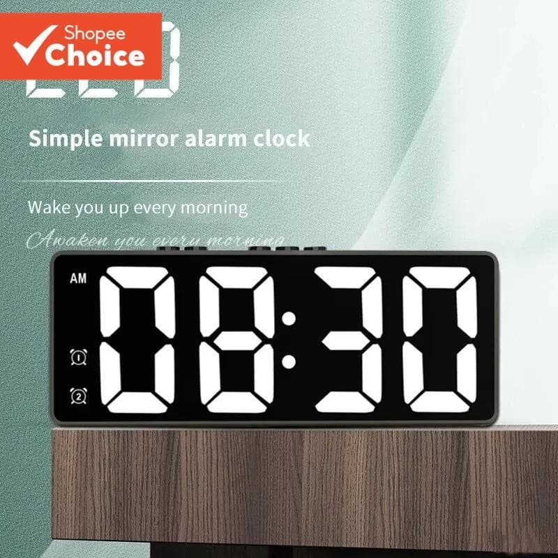 Despertador Digital – Relógio Pequeno Com Display LED , Temperatura E Bateria/USB