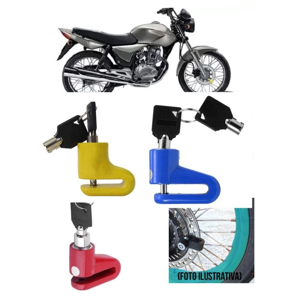 Trava para Disco de moto Cadeado Para Moto Bloqueador Lk-Bl09 Luatek