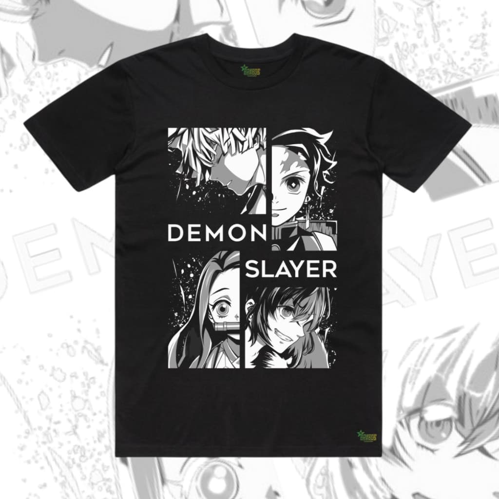 camiseta demon slayer anime maná geek camisa algodão unissex desenho