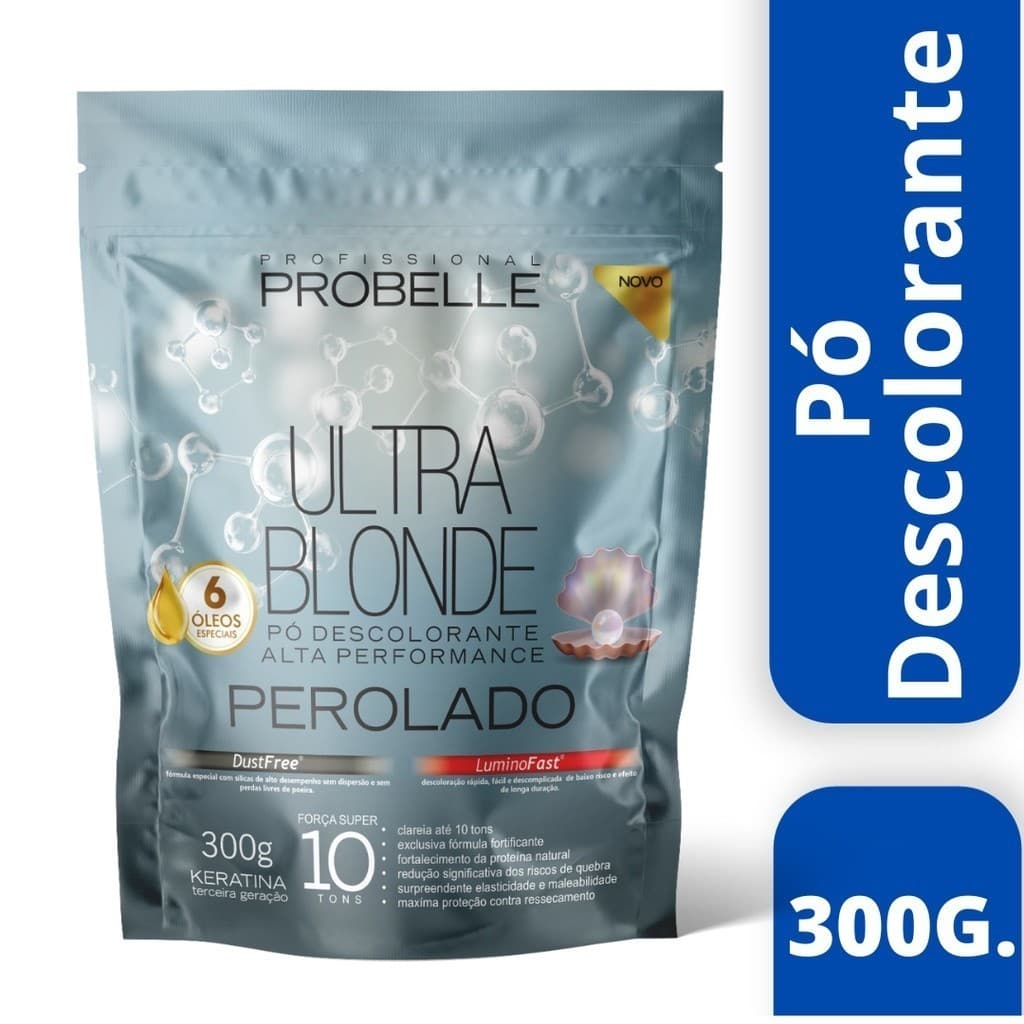 Pó Descolorante Perolado Profissional - 300G. Probelle