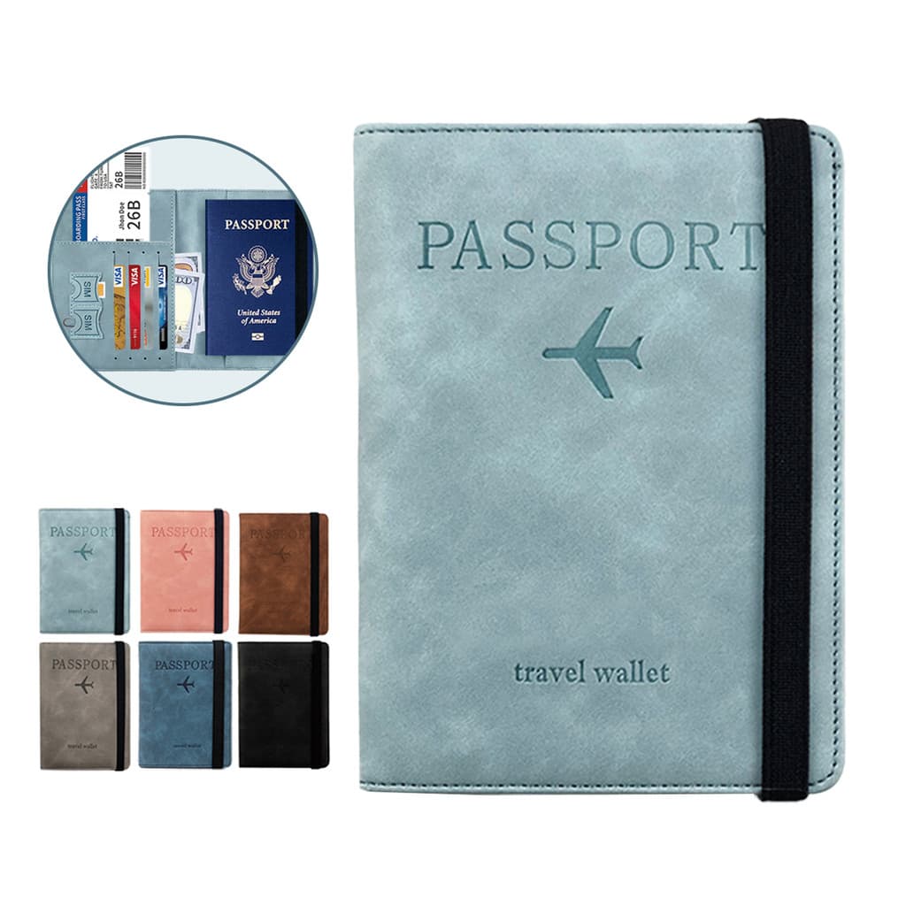 Carteira Porta Passaporte Documentos Cartões Cédulas Viagem Alta Qualidade