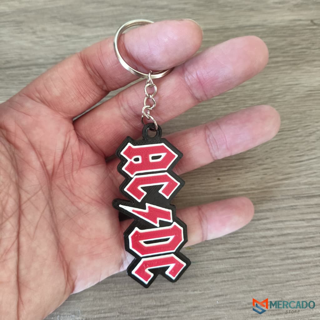 Chaveiro Banda AC/DC Rock Clássico – Acessório Estiloso para Fãs e Colecionadores Inspirado