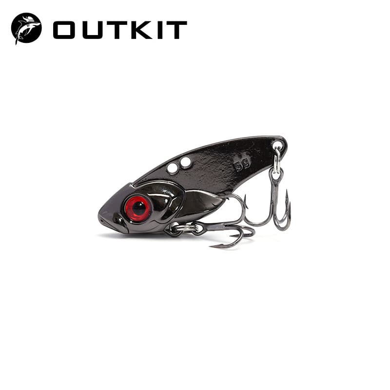OUTKIT VIB Colher De Isca De Pesca 3,5-7g Metálica Giratória Crankbait Bass Iscas Duras Artificiais Cicada Tackle