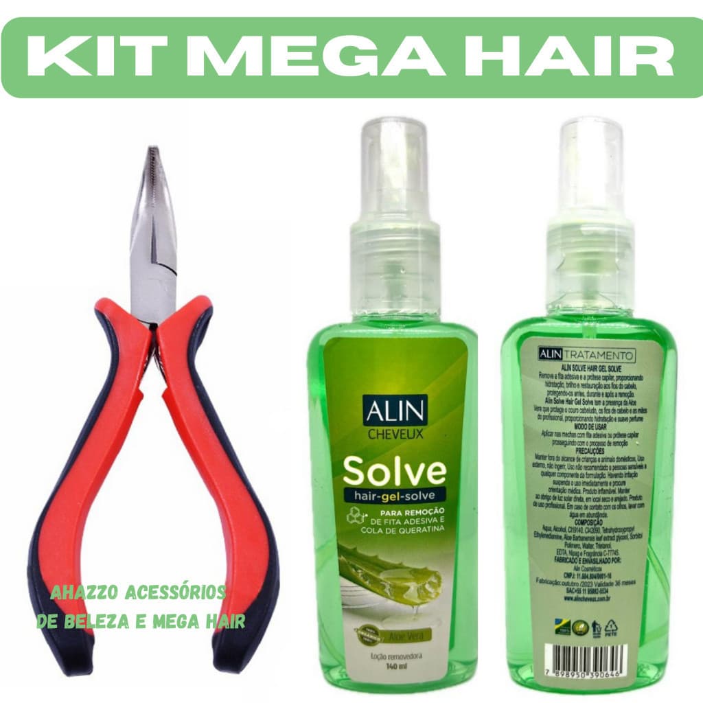 Kit para Manutenção de Mega Hair (Alicate + Removedor)