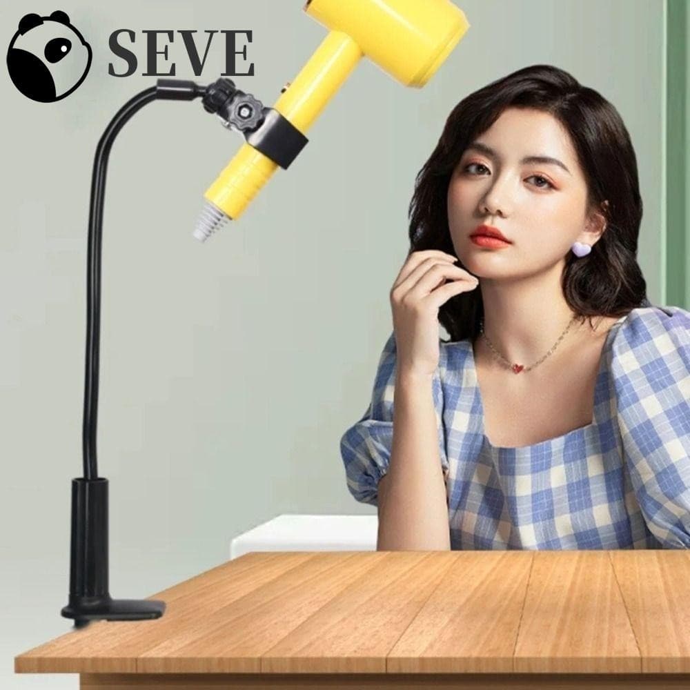 Suporte Do Secador De Cabelo De SEVE , Braçadeira Dobrável Giratória Braço , Ajustável Dos Grampos