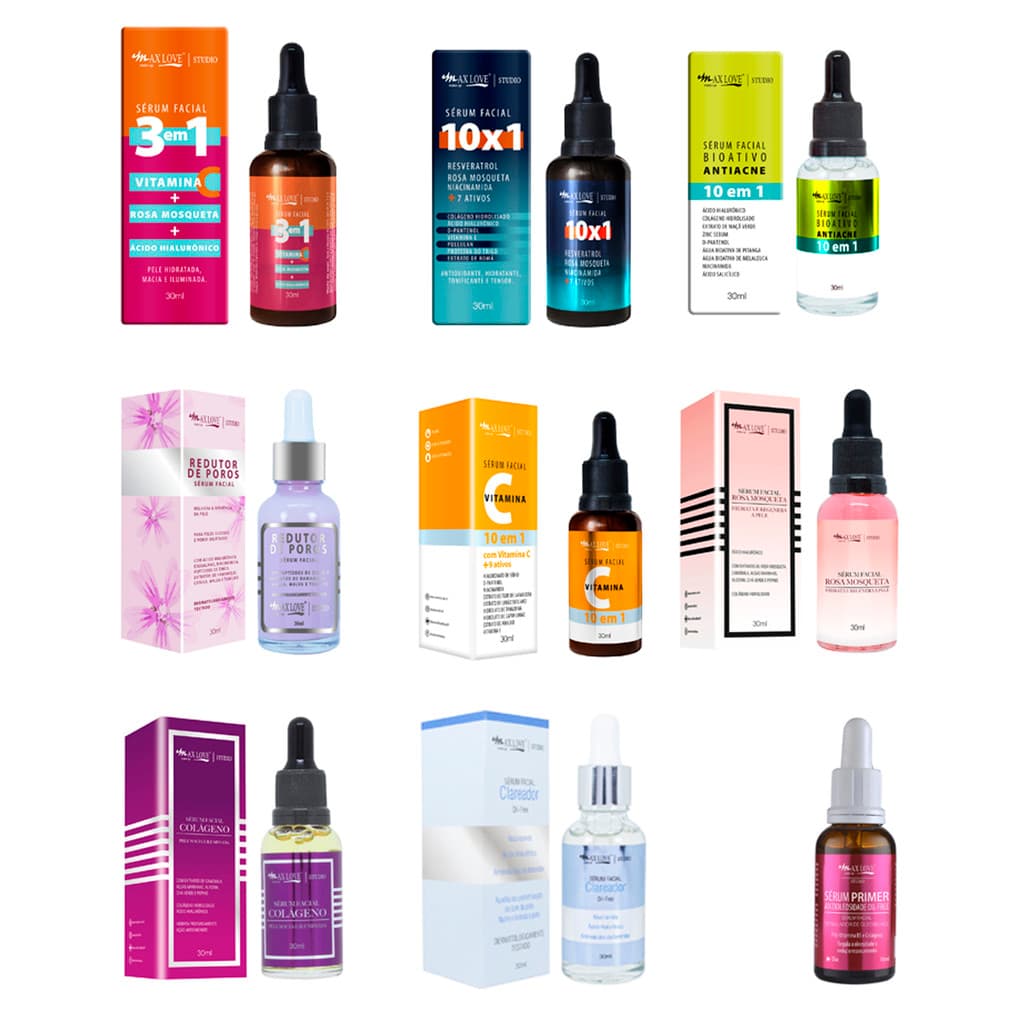 Skin Care - Sérum Facial Antienvelhecimento Antirrugas escolha entre 26 tipos