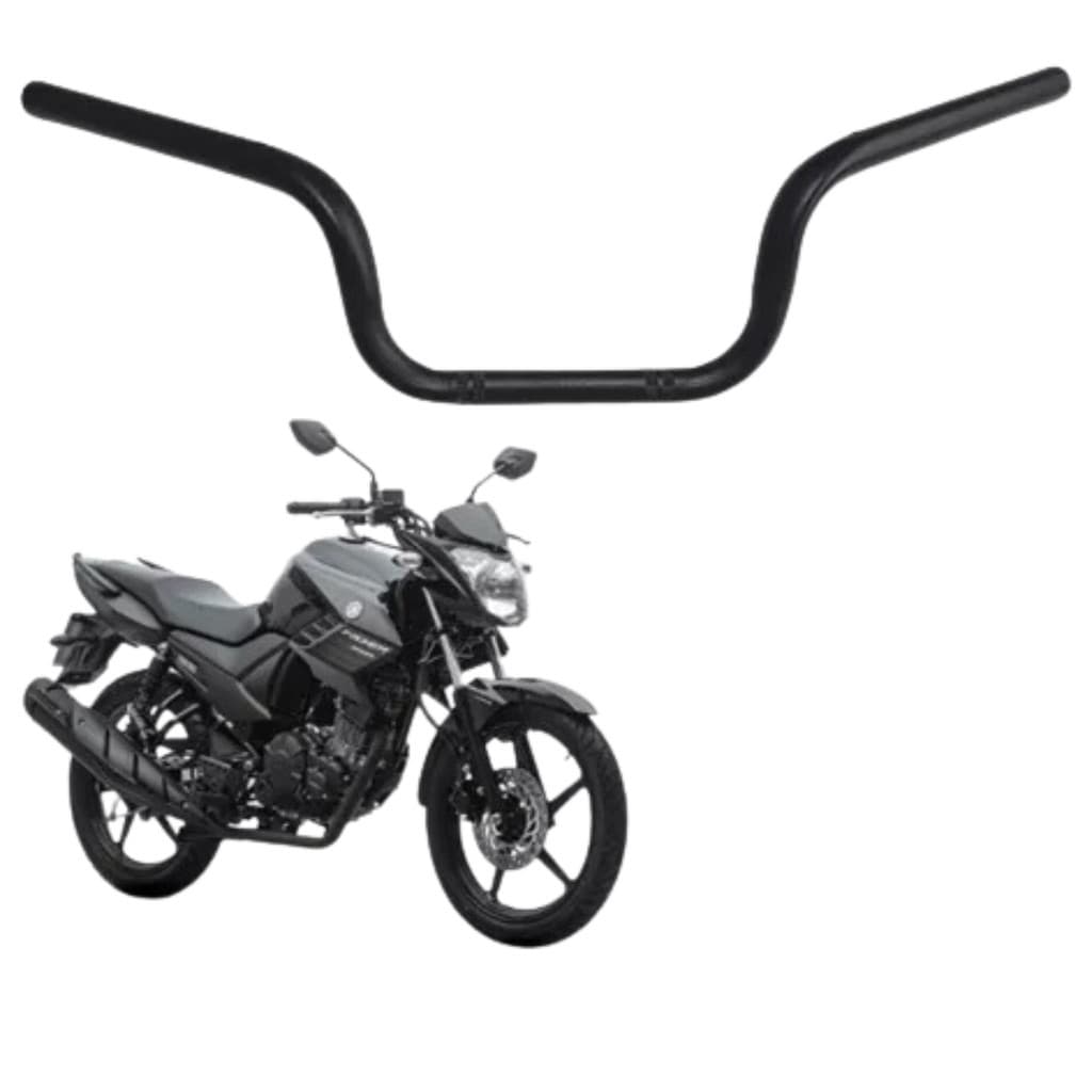 Guidão Esporte Moto Yamaha Fazer 150 2022 2023 Com Rosca Para Peso Fosco Baixo