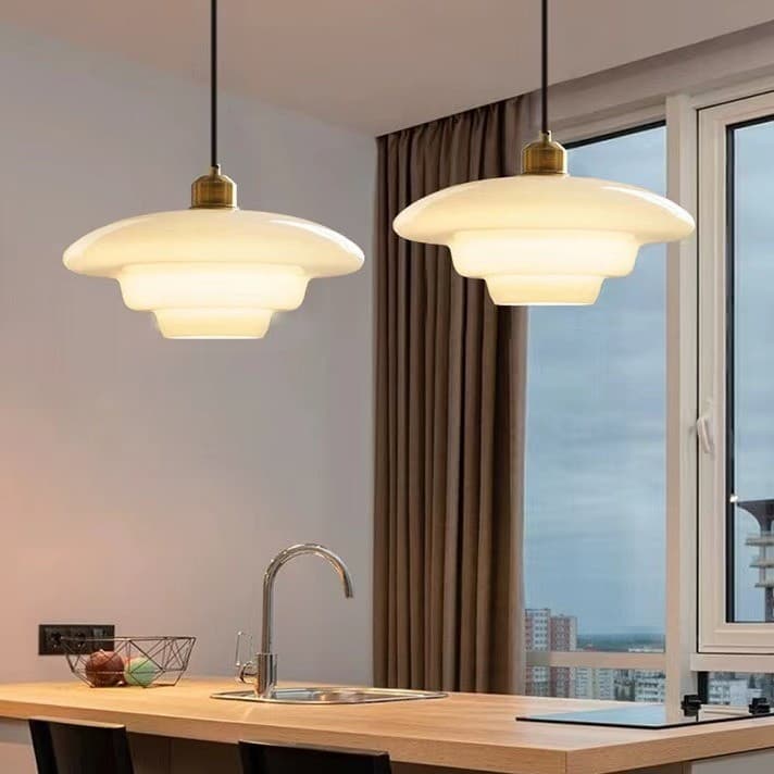 Nordic Vidro Pendente Luminaria Teto Moderno Lustre Quarto Lustre Cozinha Led Minimalista Lustre Sala Jantar