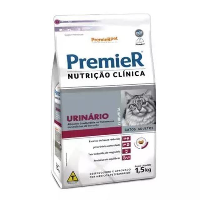RACAO PREMIER GATO URINARIO 1,5KG