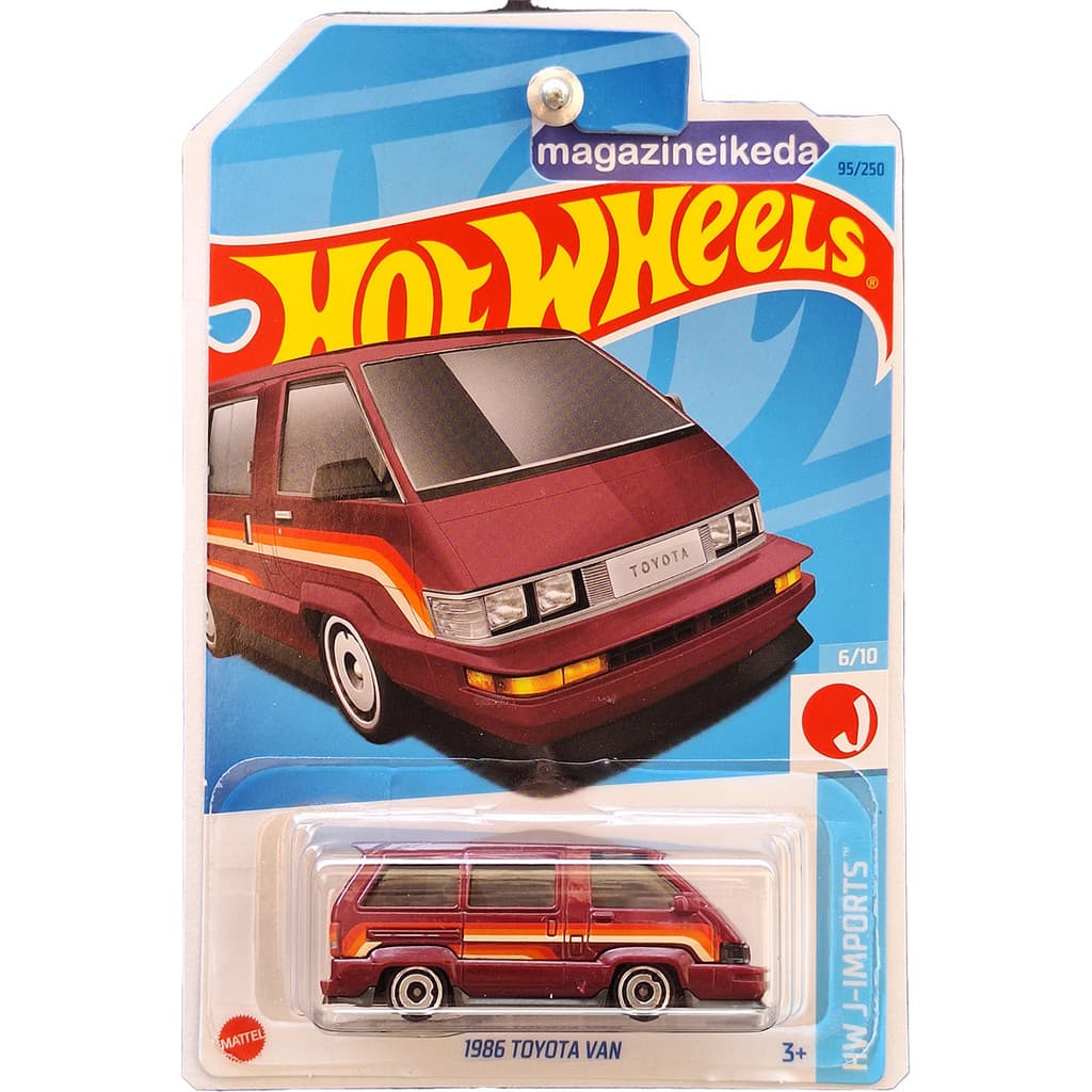 Van Hot Wheels 1986 TOYOTA VAN HKK66 Vermelho HW J-IMPORTS