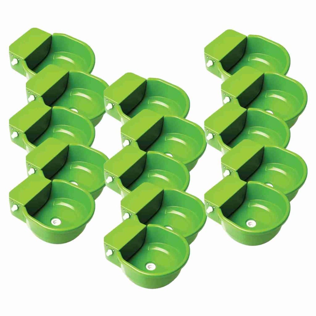 Bebedouro Cocho Pet Com Bóia Verde 7 Litros - 15 unidades
