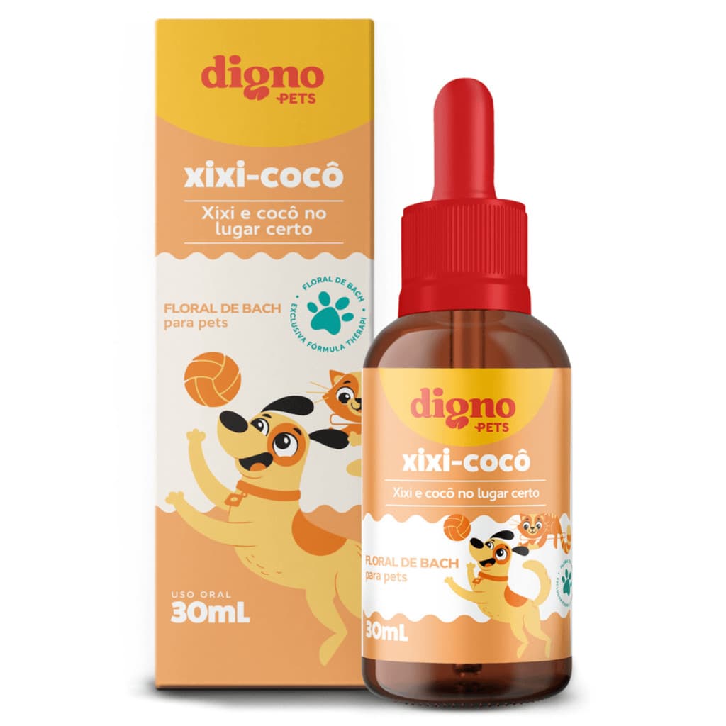 FLORAL BACH DIGNO PETS  XIXI COCO 30ML XIXI E COCO NO LUGAR CERTO