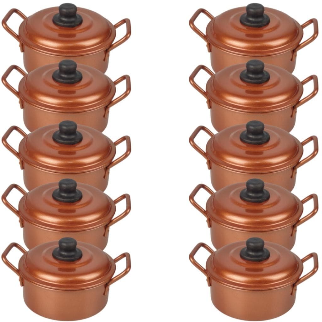 10 Mini Panelinhas Caçarola N°12 com 450ml Para Servir Porções de Arroz Em Restaurantes