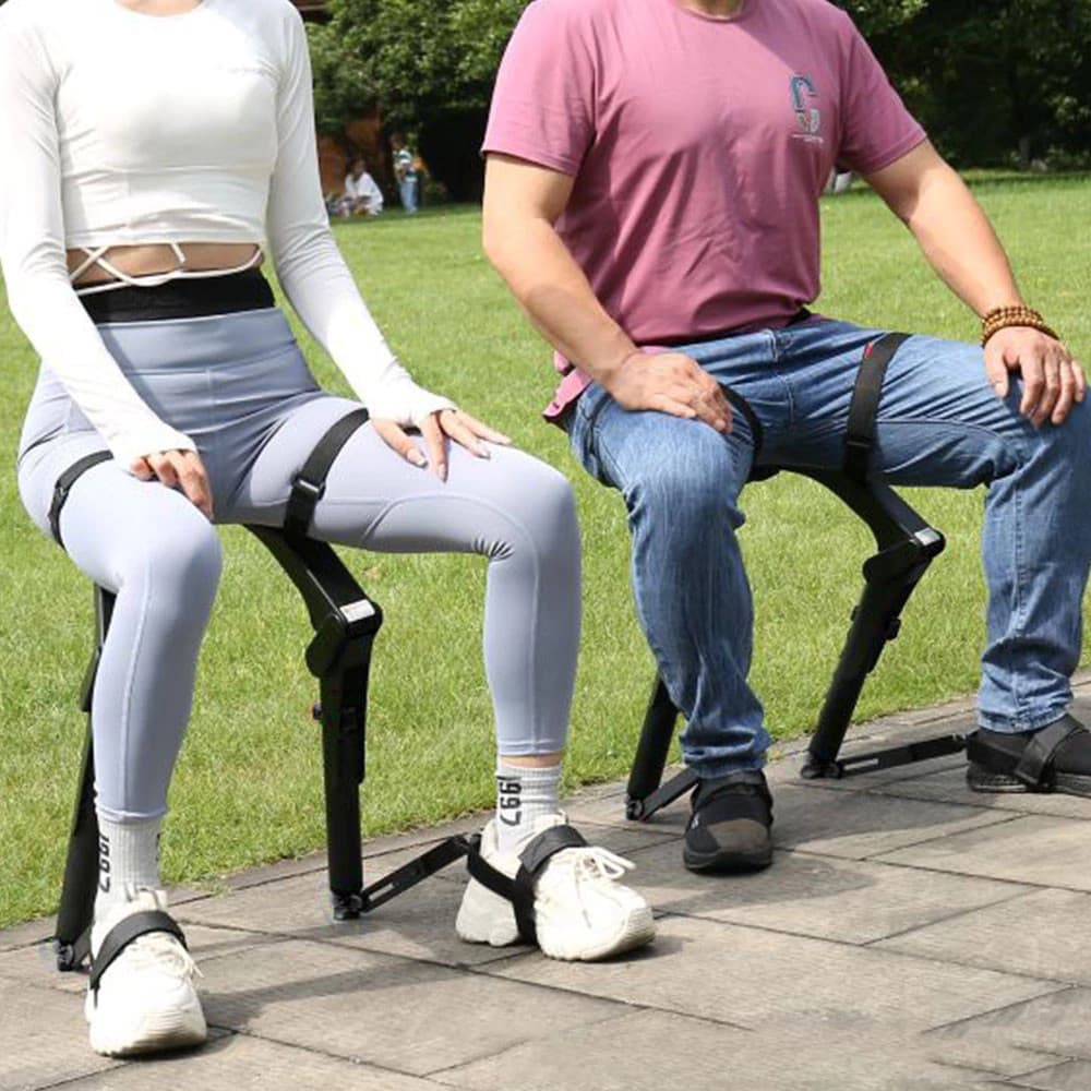 Cadeira De Assento Vestível Dobrável Para Esportes Ao Ar Livre , Caminhadas Com Altura Ajustável