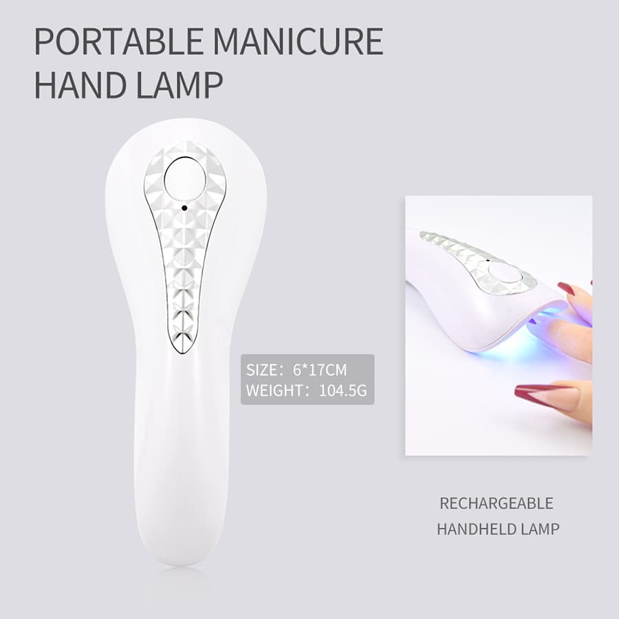 Cabine Secagem Unha Gel LED UV Portátil Carregamento USB