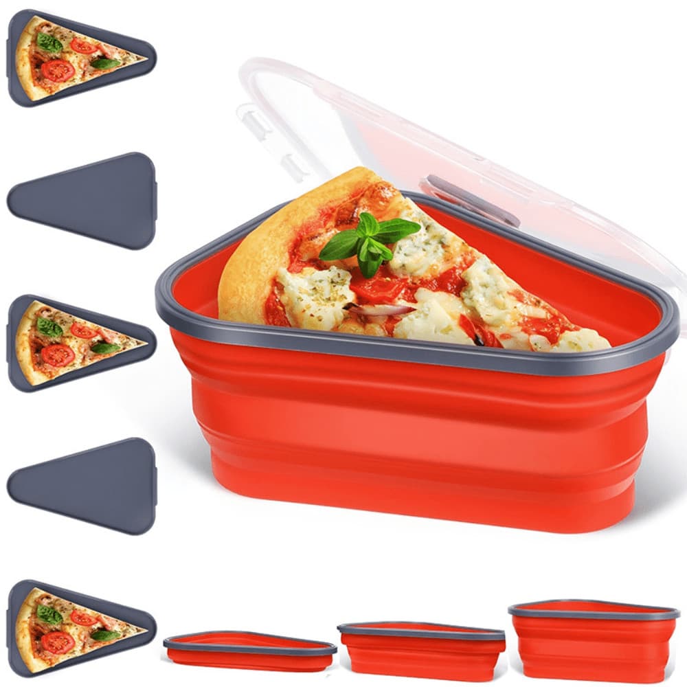 Caixa De Pizza Expansível  Recipiente De Armazenamento 5 Andares Porta Alimentos Casa Cozinha Geladeira Microondas Freez