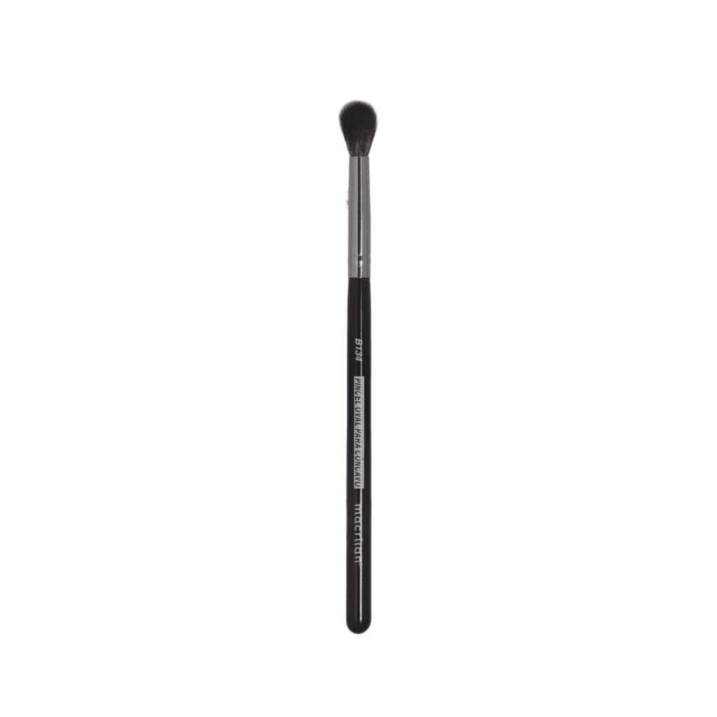 PINCEL B134 OVAL CONCAVO MACRILAN PARA SOMBRAS, ESFUMADOS E DETALHES DE MAQUIAGEM PROFISSIONAL
