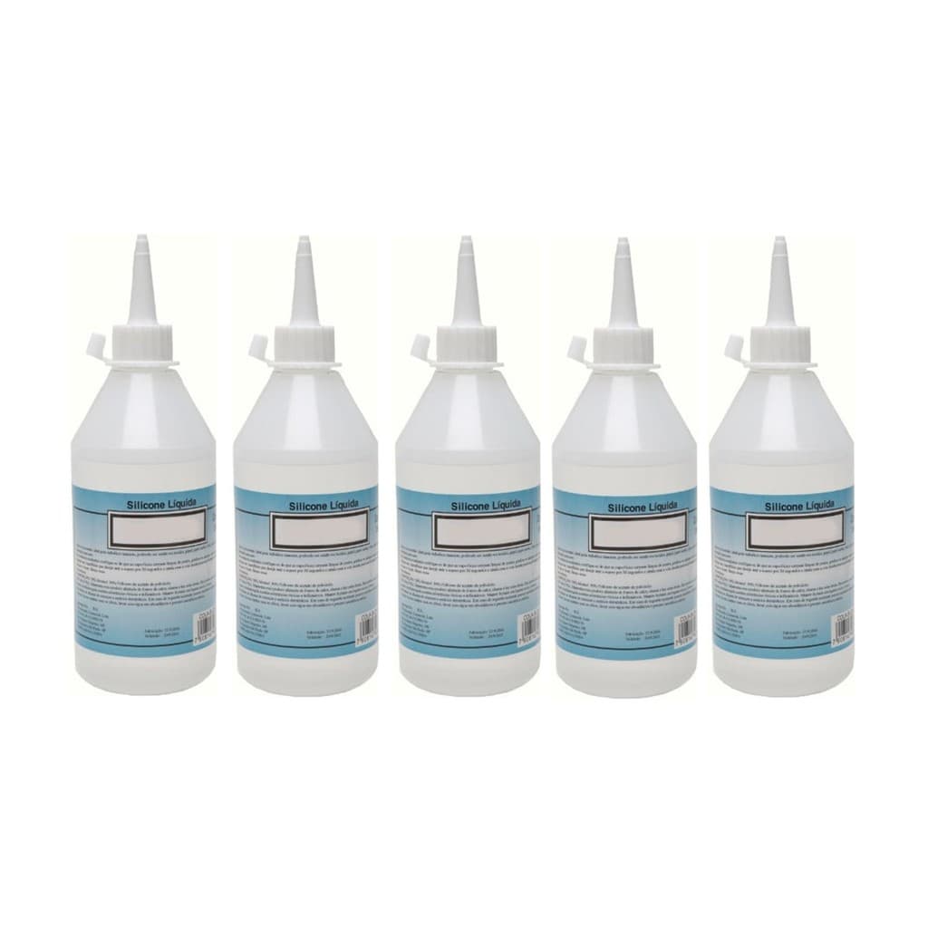 Cola De Silicone Líquida Transparente 100ml 5 Unidades Oferta Versatilidade Para Projetos Manuais