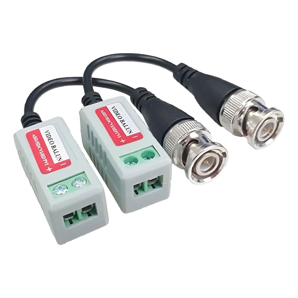 Par de Conector Video Balun Para Cameras Hd Cvi Tvi Conversor UTP HD