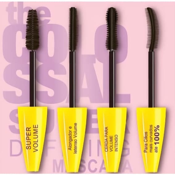 Máscara Rimel Preto Colossal Super Febella COD MA3042