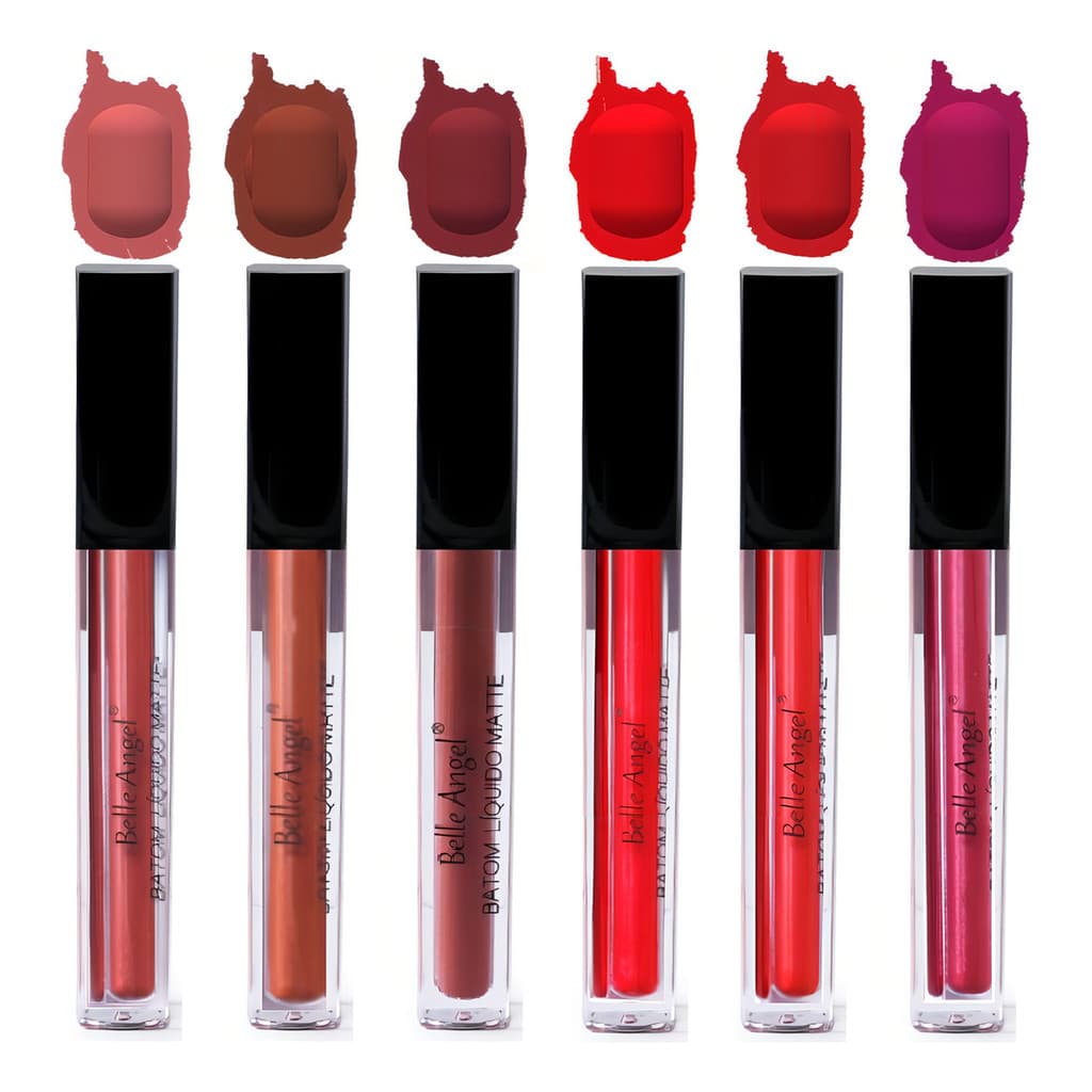 6 Batom Liquido Matte B058 B -belle Angel Atacado