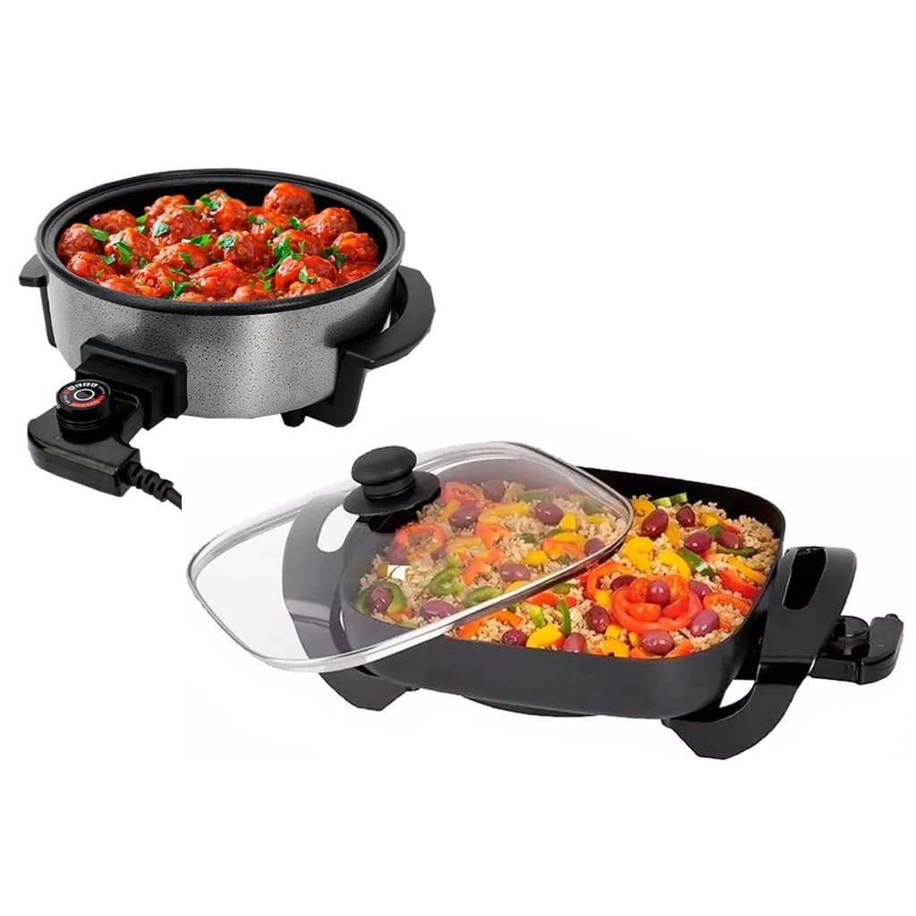Panela Elétrica Mangiare 30cm  1500W Preto 220V