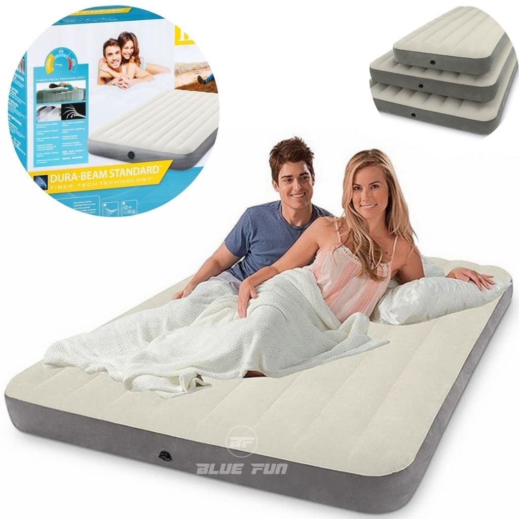 Colchão Inflável Queen Size Dura-Beam Standard c/ Tecnologia Fiber-Tech – Intex 64103
