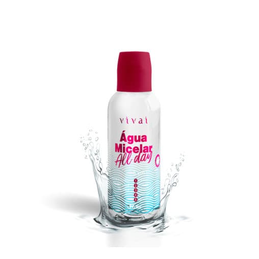 Água micelar all day 5 em 1 Limpa Tonifica e Demaquila VIVAI