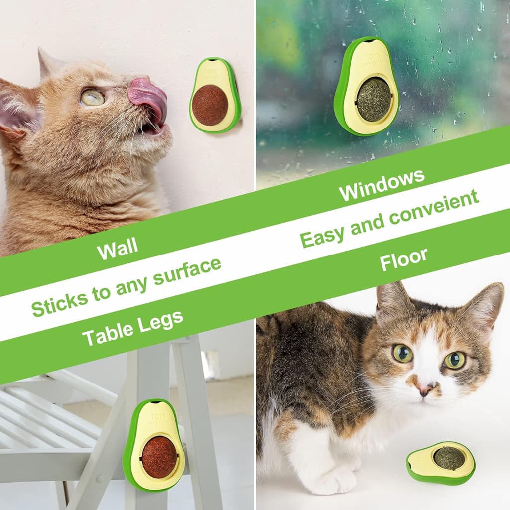 KIT de Abacate De Brinquedo Para Gatos Com Catnip Erva Gato Natural-JACKCELL