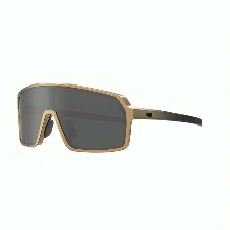 Óculos de Ciclismo e Corrida De Sol HB Grinder M Gra Black Gold/ Gray - Sol - 131 mm