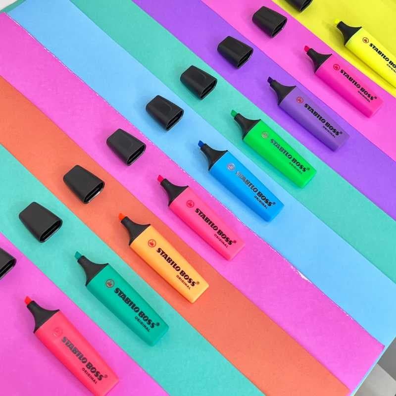 Marca Texto Stabilo Boss Unidade - Caneta Grifa Texto Neon