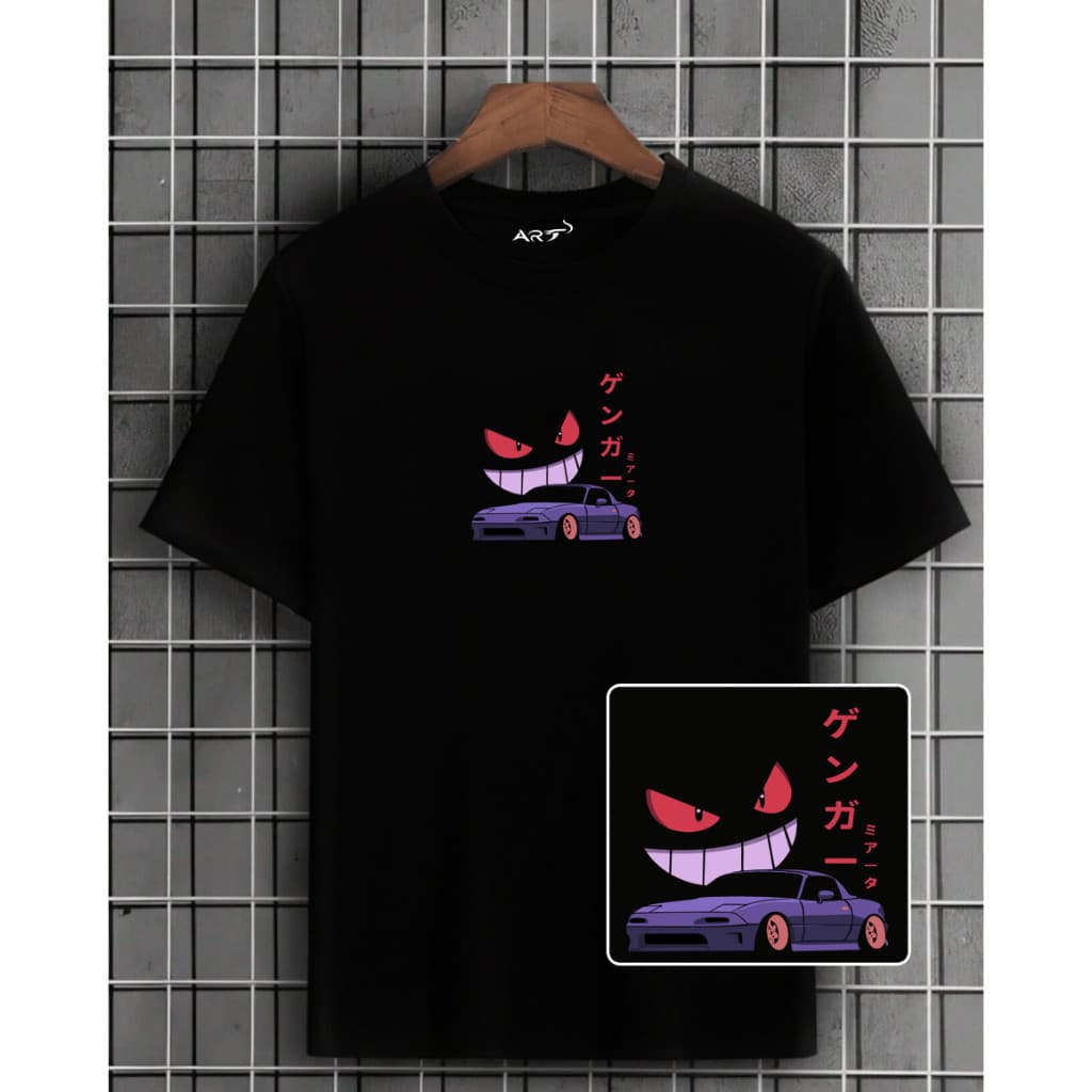 Camiseta Masculina 100% Algodão Fio 30.1 Estampa Carros Japoneses GearHead Camisa Streetwear Casual