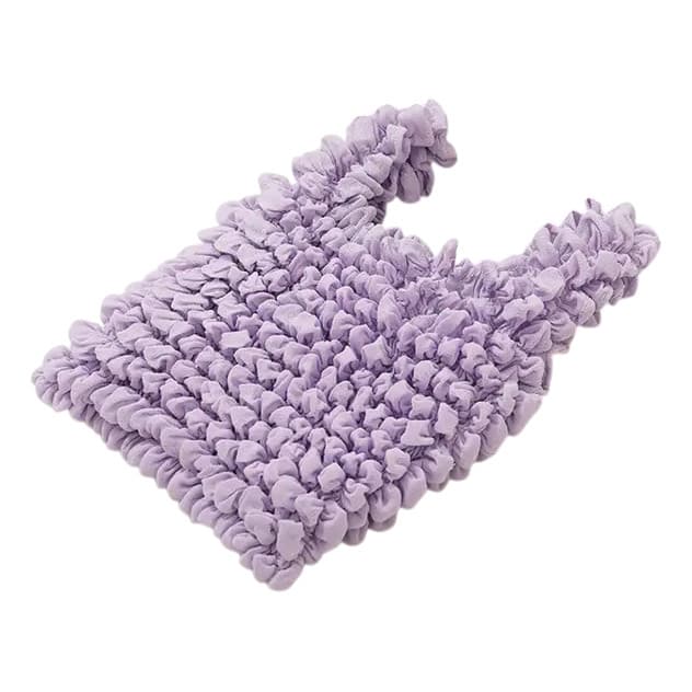 Bolsa Sacola Magica Estica Reutilizavel Grande Roxa Moda