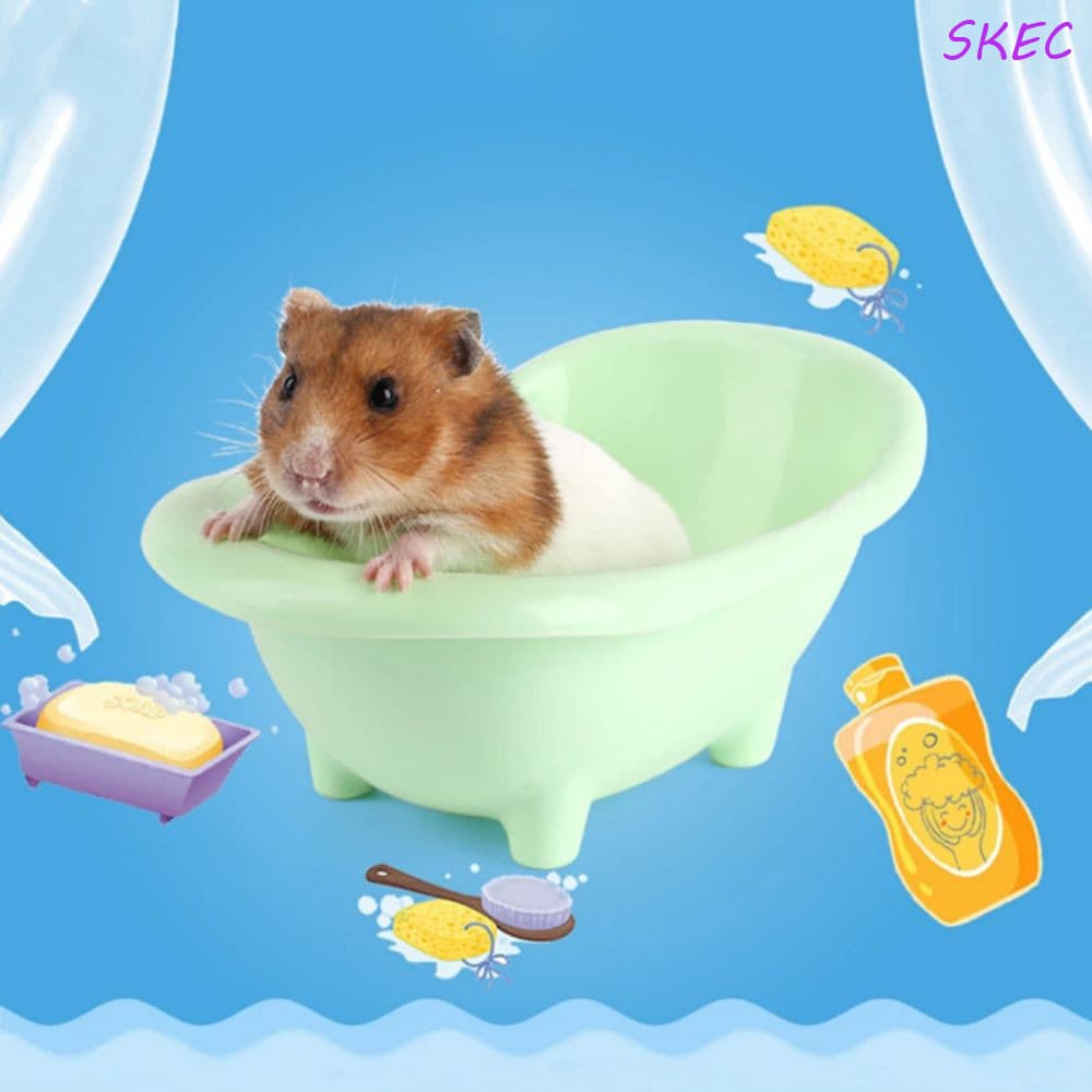 Banheira De Hamster SKEC , Bacia De Banho , Banheiro De Cobaia De Plástico , Mini Sala De Areia De Cor Sólida