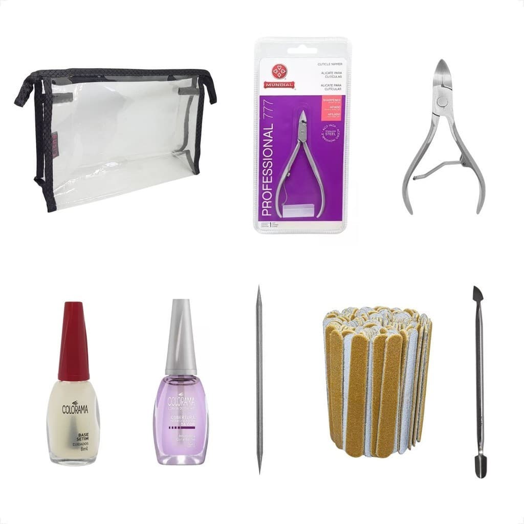 Kit Manicure Pessoal Alicate Mundial 777 Necessarie