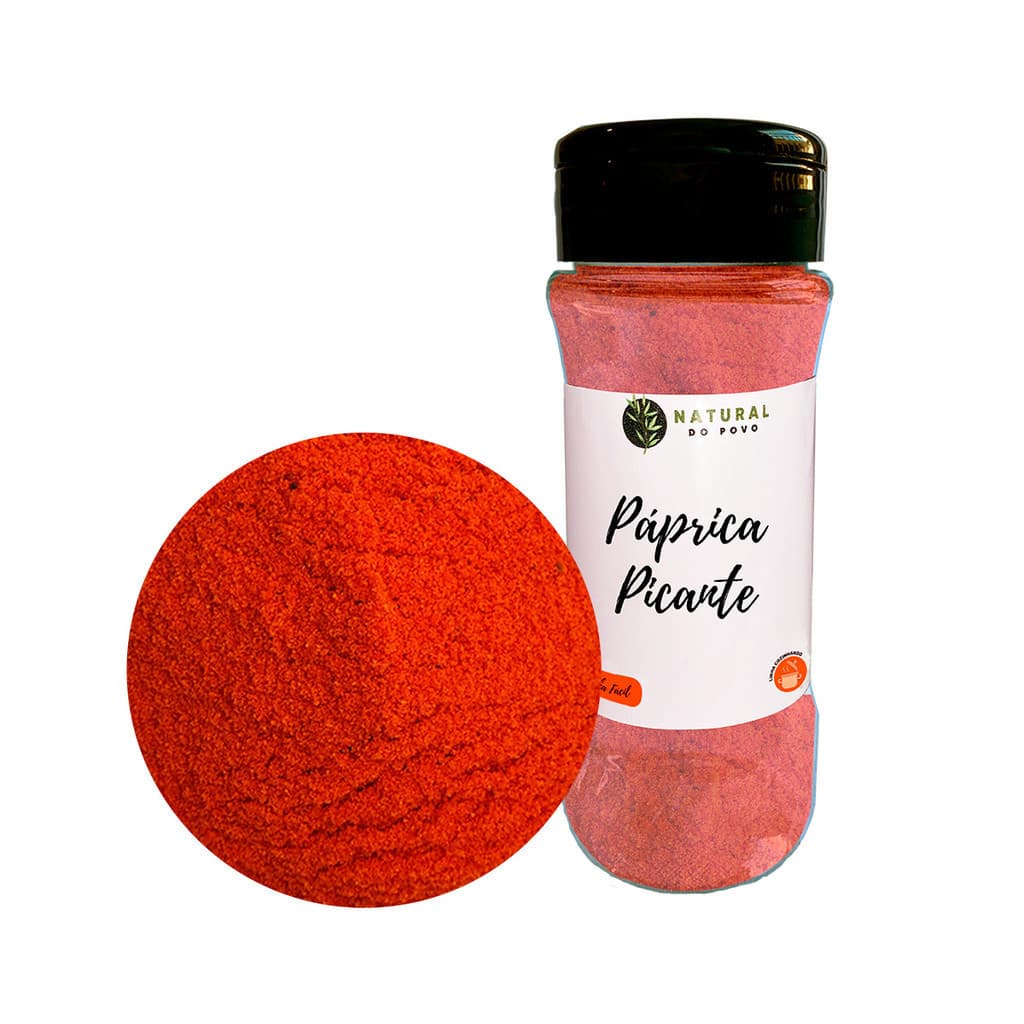 Tempero Importado Páprica Picante de Alta Qualidade  Pote com Dosador 75g
