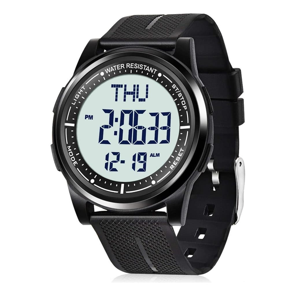 Relógio Digital Masculino  Preto/branco
